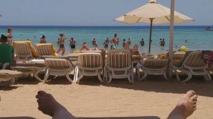 (58) Пляж в REEF OASIS BEACH RESORT (Риф оазис бич резорт). Египет.Шарм