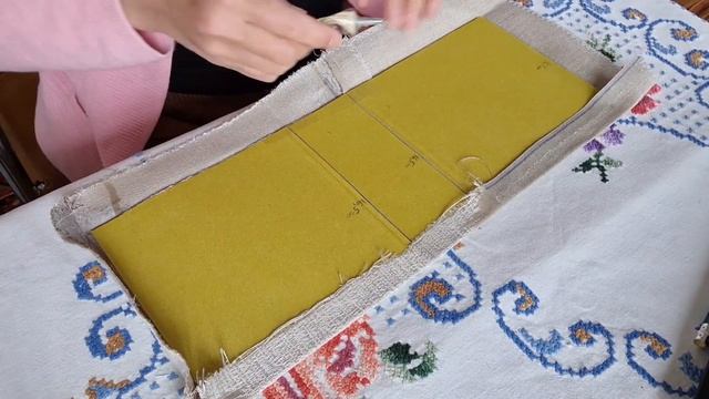 как я делала альбом для хранения кружева,вышивка крестом, прикладная вышивка смотреть онлайн