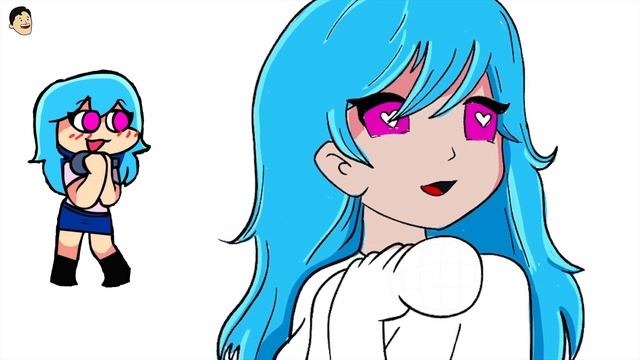 Sky FNK to Sky FNF HD 4K Version, drawing Friday Night Funkin ?@EasyLittleDrawings смотреть онлайн