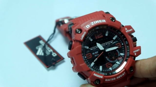 DZ 8143 Red D ZINER Mens Watch смотреть онлайн