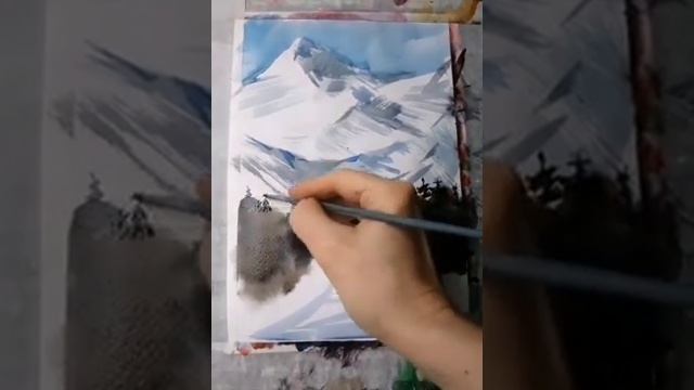 Рисуем горы (2 варианта)... смотреть онлайн