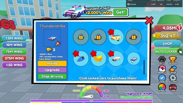[??] ROBLOX RACE CLICKER NEW BEST CAR?? (Thunderstrike) смотреть онлайн
