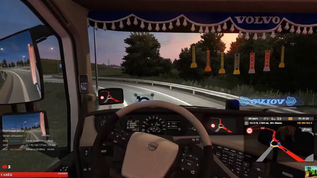 🔴✅ Euro Truck Simulator 2 ► Покатушки ● играю на Руле Logitech G27● смотреть онлайн