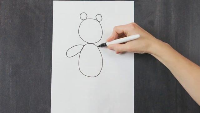 Рисуем медведя (для детей) смотреть онлайн