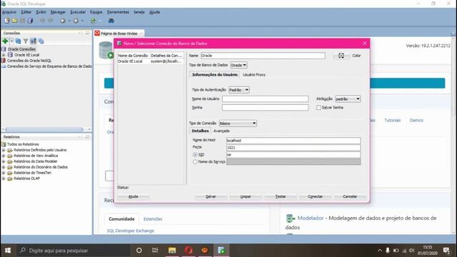 Banco de Dados Oracle - SQL Developer - Conexão смотреть онлайн