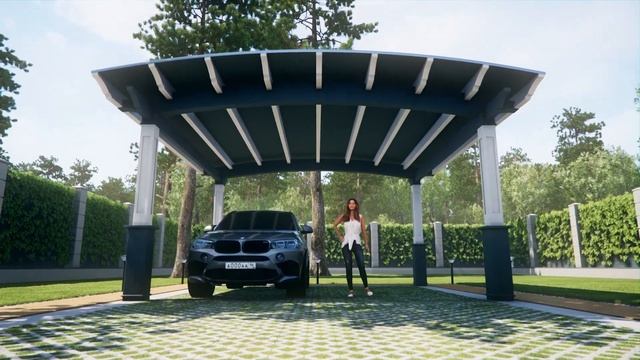 Навес для машины из дерева смотреть онлайн