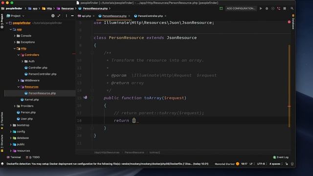 Making a create route - How to make a Laravel CRUD API Tutorial #3 смотреть онлайн