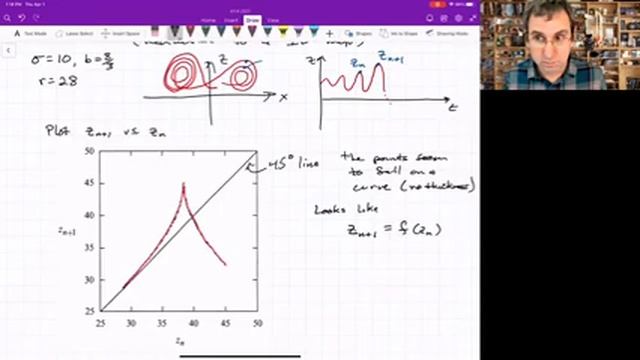 Dynamics on Lorenz Attractor | Lorenz Map, Cobweb Diagrams смотреть онлайн