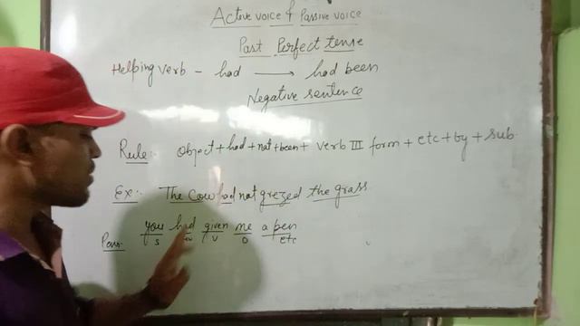 Active voice and passive voice (past perfect tense) by jitendra sir смотреть онлайн