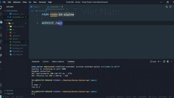 Docker Tutorial | #01 - Docker with Nodejs - Development with Docker