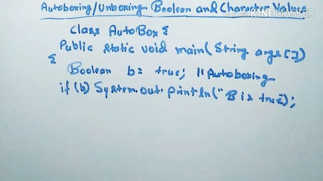 Auto-boxing/unboxing Boolean and character values смотреть онлайн