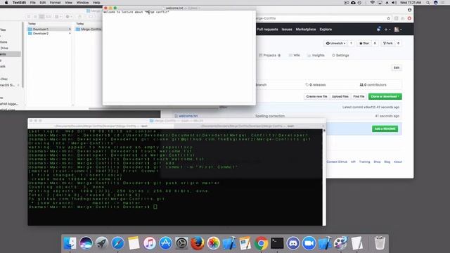 How to resolve merge conflicts using GIT in Urdu (Ep 5) смотреть онлайн