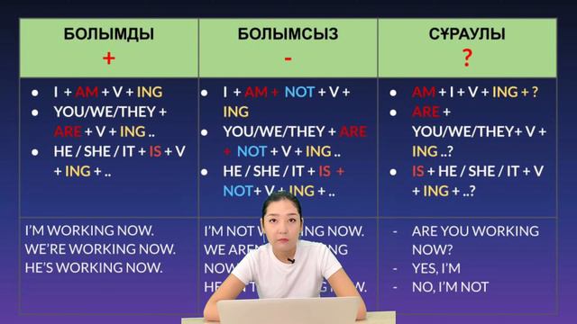 PRESENT CONTINUOUS ҚАЗАҚША смотреть онлайн