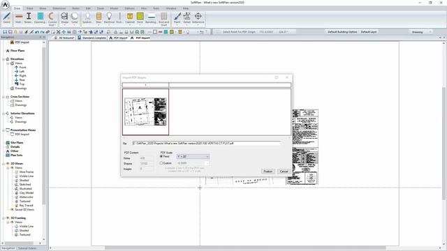 SoftPlan version 2020 | New Features | PDF Import as Shapes смотреть онлайн