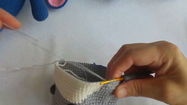 Amigurumi Eyore Kafa yapımı PART 3(English subtitle) смотреть онлайн