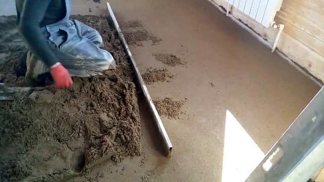 Вытягивание полусухой смеси