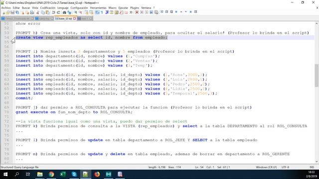 (Roles en Oracle) Explicación de Tarea #2 смотреть онлайн
