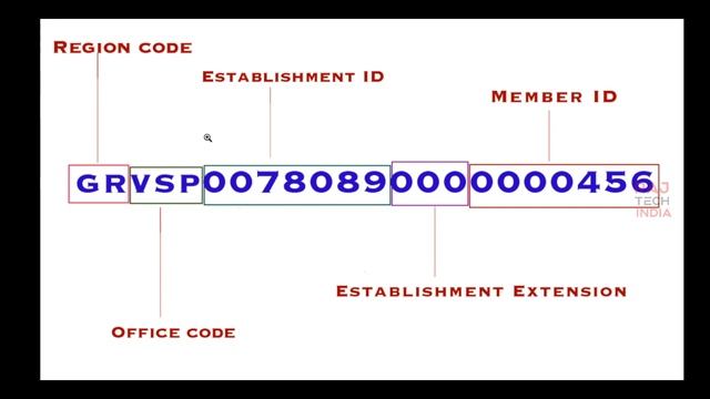 PF Number Format Details | Member ID in PF | Establishment Code | Extension | Region Code смотреть онлайн
