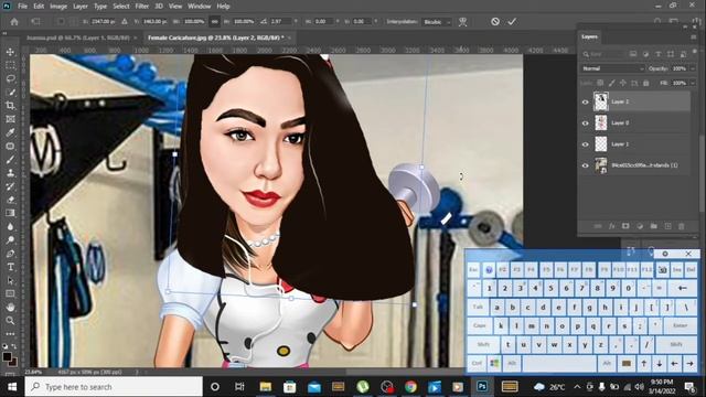 How to create caricature using photolab & photoshop (Tagalog photoshop) part 2 смотреть онлайн