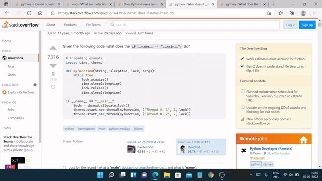 TOP 5 voted Python questions on Stack Overflow | An IT professional смотреть онлайн