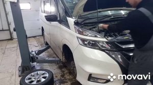 Ниссан Серена  Nissan Serena 2016 год .Поднятие на проставки Nissan Serena .Компания Аукцион ДВ.