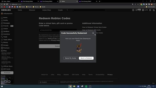 NOVO ITEM GRÁTIS EXCLUSIVO DA AMAZON PRIME GAMING! [Mardi Gras Steampunk Mask] смотреть онлайн