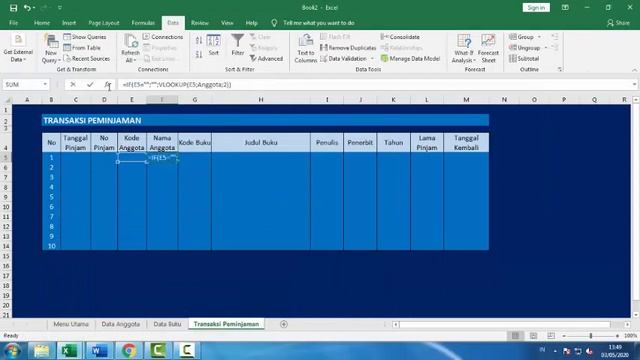 Aplikasi Perpustakaan MS Excel смотреть онлайн