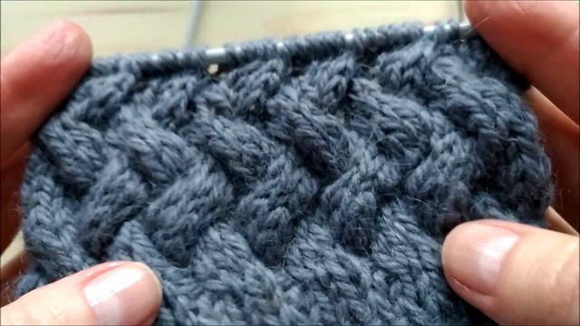 Узор ПЛЕТЁНКА спицами  Простой способ knitting  sennit