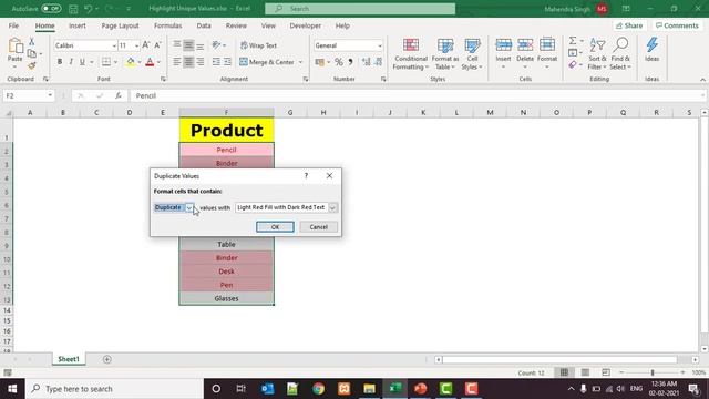 How To Highlight Unique Values in a Range | Excel Tips & Tricks смотреть онлайн
