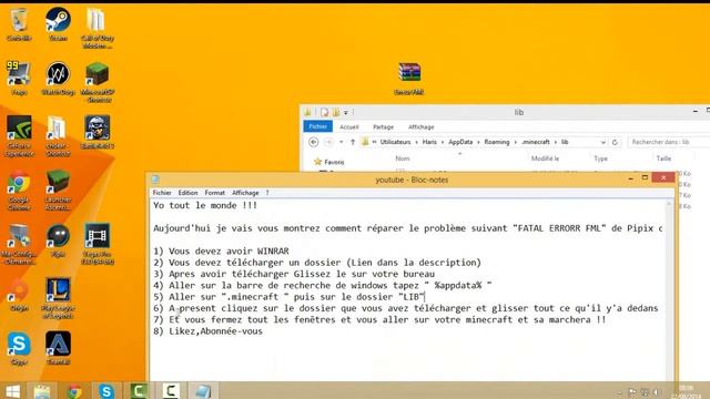 [TUTO][FR][Comment réparer le problème "FATAL ERROR FML" de Pipix. (Minecraft) смотреть онлайн