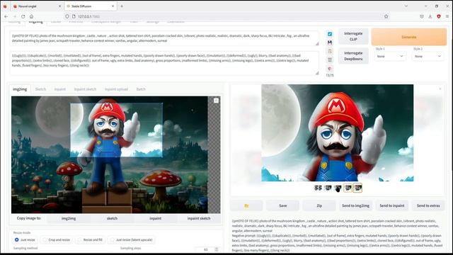 Photoshop + Stable diffusion workflow (speed art) Make my friend look like Mario смотреть онлайн