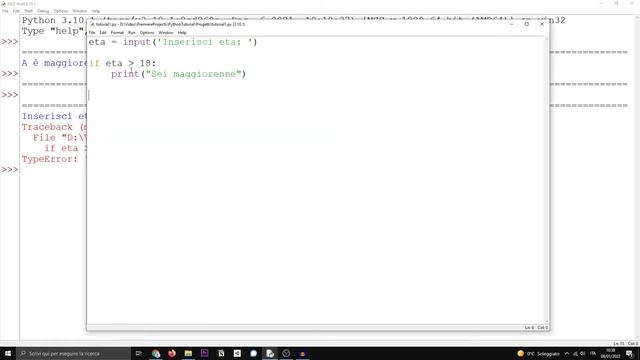 Python Tutorial ITA #6 If-Elif-Else смотреть онлайн