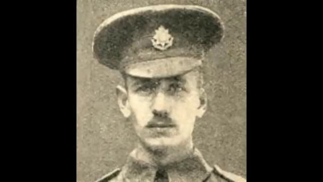 British soldier Edward Dwyer sings "We're Here Because We're Here" 1916 смотреть онлайн
