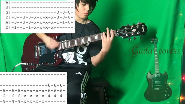 Smells like teen spirit guitar cover with tab смотреть онлайн