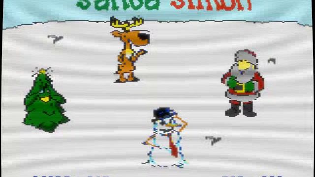 Atari 7800 Santa Simon