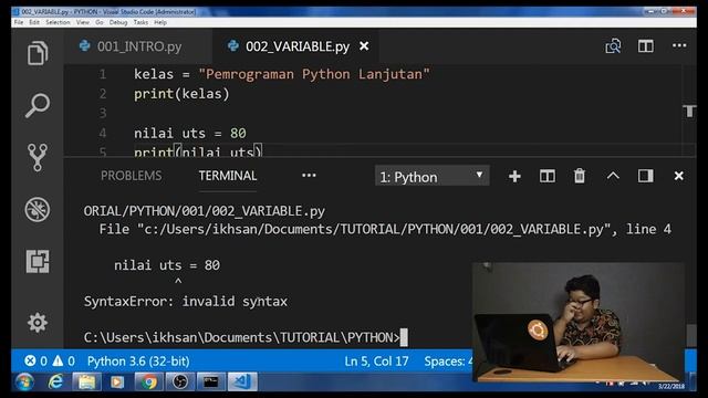 004 Bytes-Lab - Python Tutorial - Variable (INDONESIA) смотреть онлайн