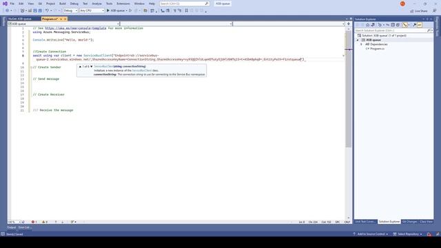 04. Send message to Azure Service Bus Queue | Azure Service Bus смотреть онлайн