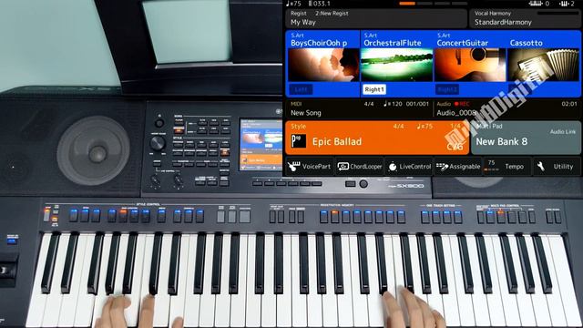 Frank Sinatra《My Way》YAMAHA PSR-SX900 смотреть онлайн