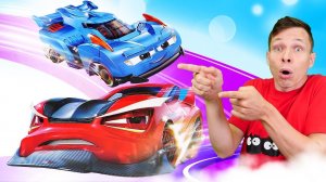 Легенды Спарка: улетные гонки! Игрушки машинки и Федор испытывают трассы! Видео игры для мальчиков