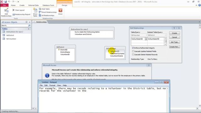 case 02 referential integrity vs "extra" data in the foreign key field смотреть онлайн
