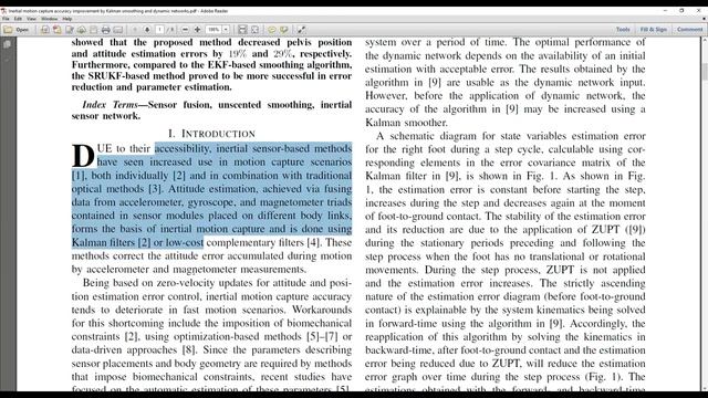 Inertial motion capture accuracy improvement by Kalman smoothing and dynamic networks смотреть онлайн