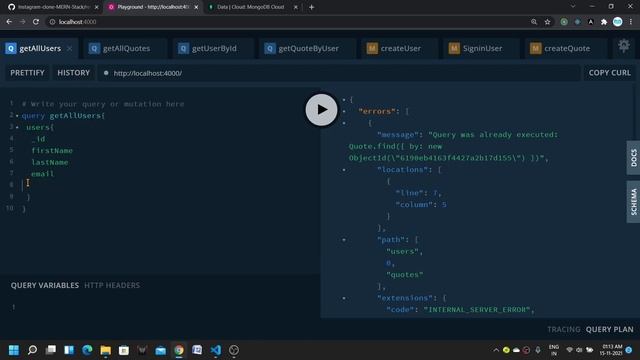 #8 Mongoose Queries हिंदी में | Complete GraphQL tutorial with React and Apollo Client in Hindi смотреть онлайн
