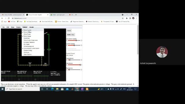 FALSTAD Electronic Circuit Simulator Basics смотреть онлайн