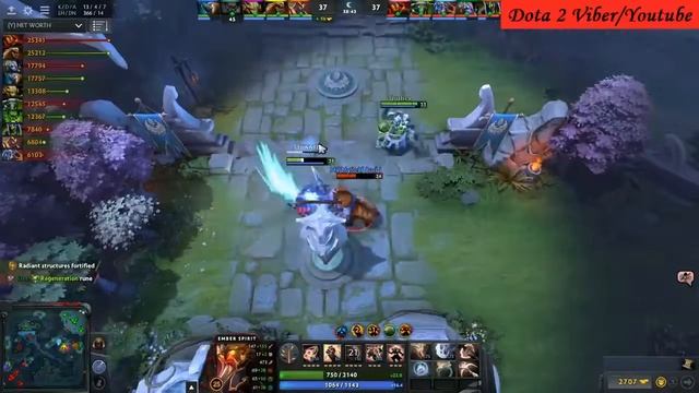 Dota 2 Ember Spirit New Talent with Divine Rapier! смотреть онлайн