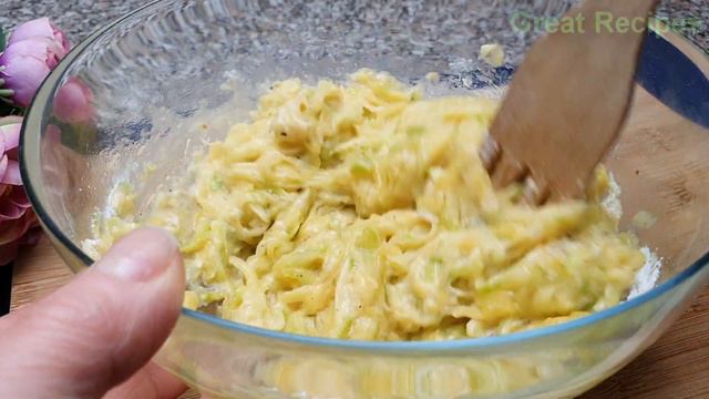 Easy and delicious to cook zucchini. And how beautiful! смотреть онлайн