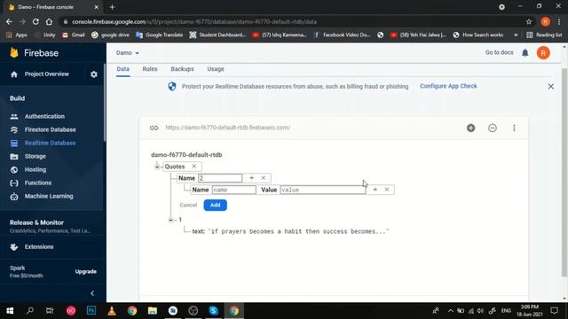 How to insert data in Firebase Dashboard смотреть онлайн