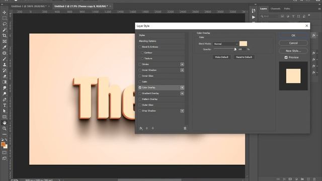 3D TEXT EFFECT IN PHOTOSHOP 2023 #photoshop смотреть онлайн