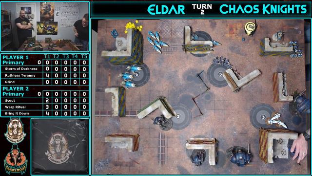 Craftworld Eldar Vs Chaos Knights - Warhammer 40K 9th Edition Battle Report смотреть онлайн