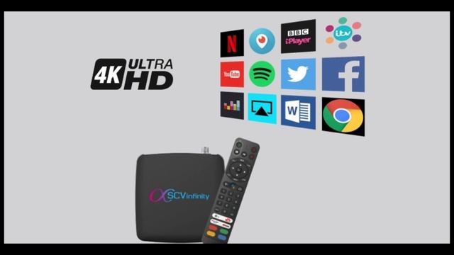 SCV Infinity  4K Cable TV Smart Set top box with WIFI  Cable TV Android Box with OTT App  Sun NX