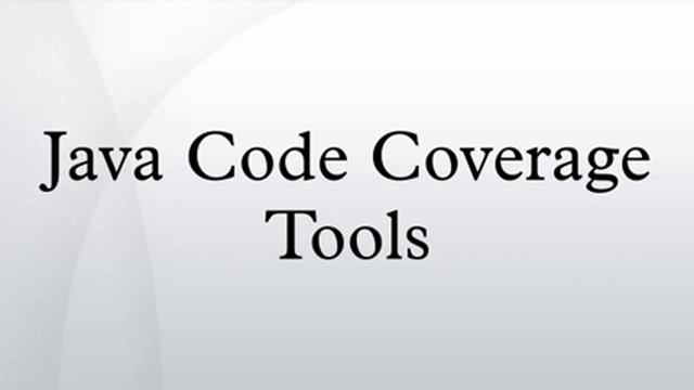 Java Code Coverage Tools смотреть онлайн